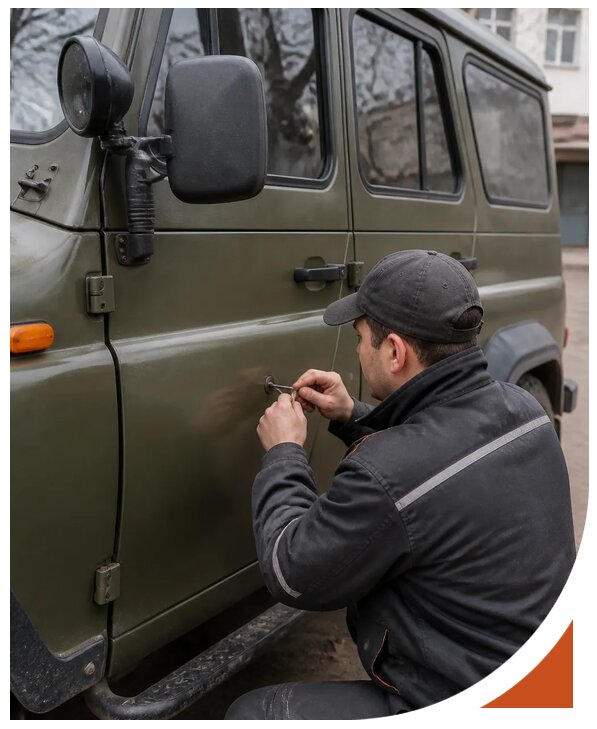 Профессиональное вскрытие автомобиля УАЗ без повреждений в Губкине